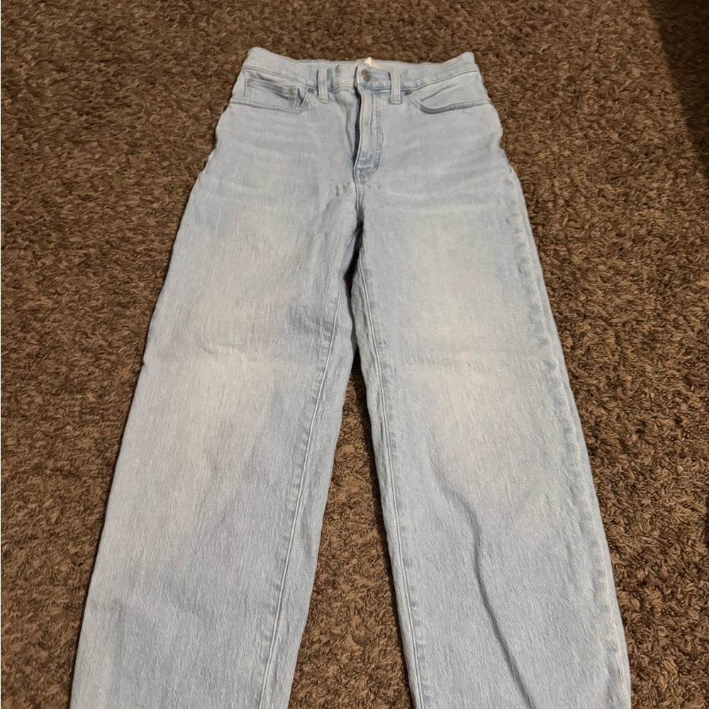 Madewell Women's Straight Leg Jeans in Light Blue